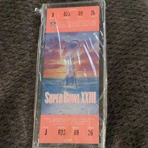NFL Super Bowl XXIII San Francisco 49ers vs Cincinnati Bengals football ticket